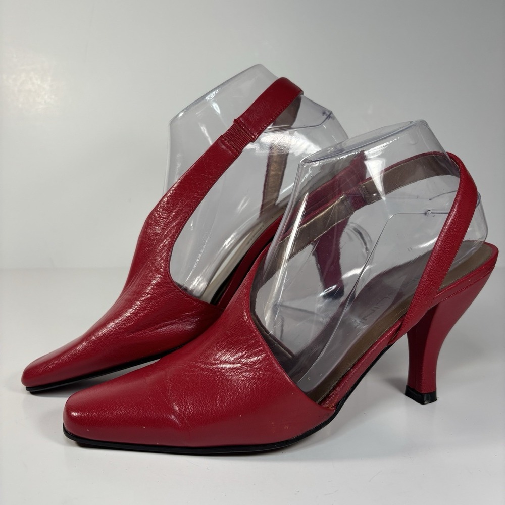 bellini Capture red leather heels Size 7 M